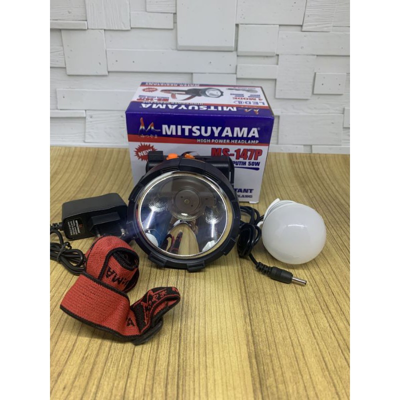 Senter Kepala Mitsuyama MS-147P 50W Water Resistant - Headlamp MS 147P
