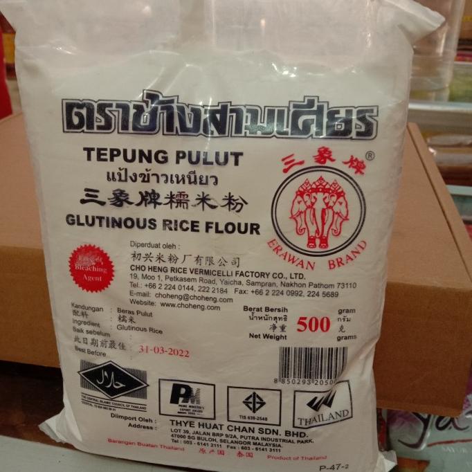 

Diskon Tepung Pulut Erawan Thailand 500 gram Diskon