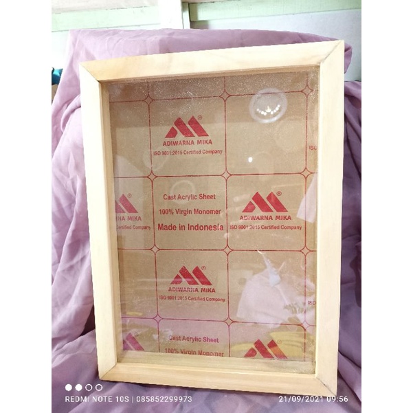 FRAME PINUS + AKRILIK  Pigura Foto Kado kayu pinus rustic pernikahan frame kotak Seserahan