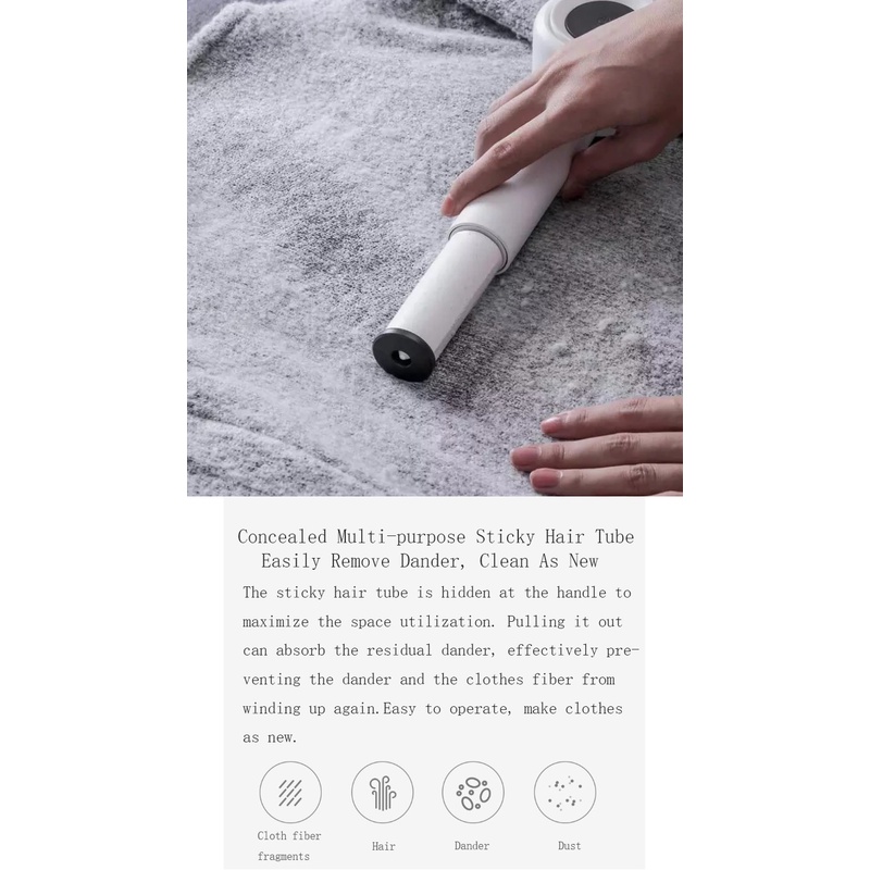 Portable Handheld Lint Remover DEM-MQ800/810 - Penghilang Pemotong Serat Kain Pakaian Praktis Mudah Cepat