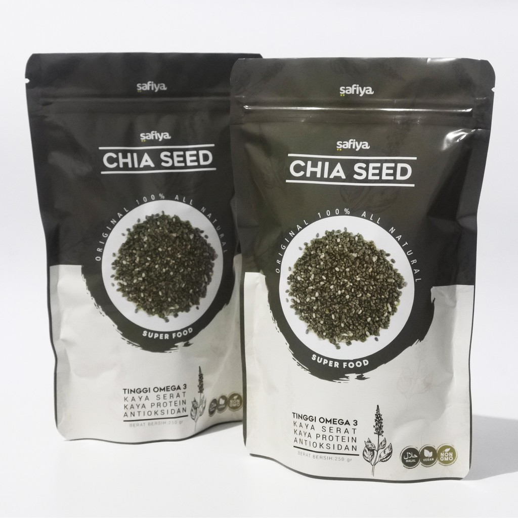 Organic Black Chia Seed 1 Kg Biji Chia Hitam Premium - Original SAFIYA HERBAL