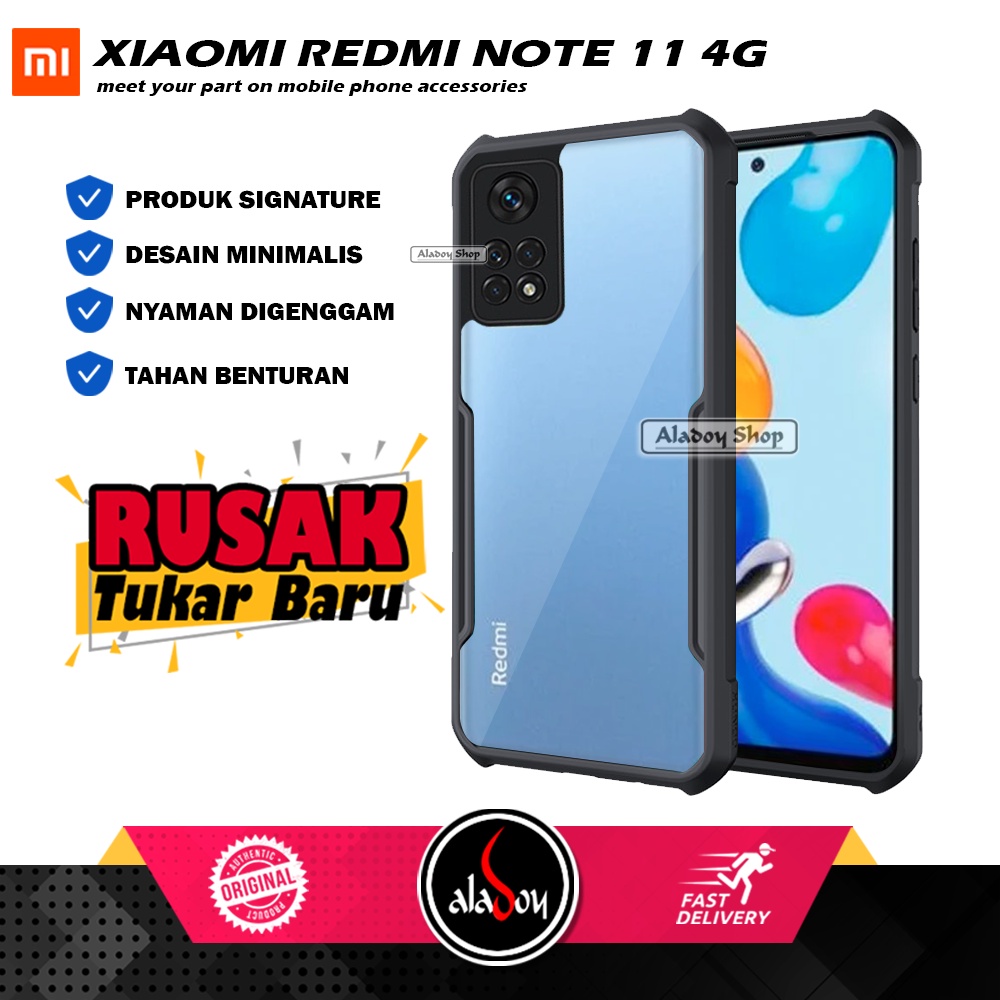 Case Xiaomi Redmi Note 11 2022 Armor Fusion Transparent Premium Casing