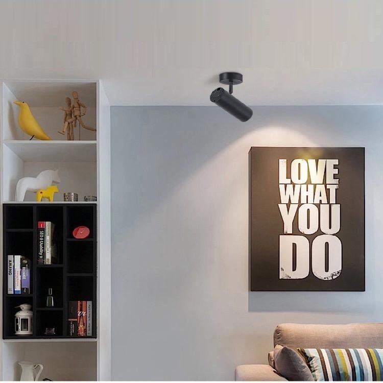 [WS] FITTING LAMPUSOROT / FITING GANTUNG / HOUSING LAMPU SOROT / SPOTLIGHT HITAM E27