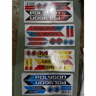 sticker transparan  sepeda polygon stiker  transparan  