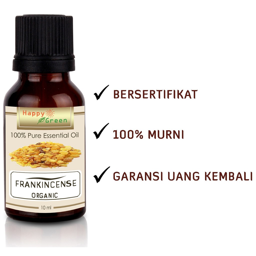 Happy Green ORGANIC Frankincense Serrata Essential Oil - Minyak Frankincense Organik