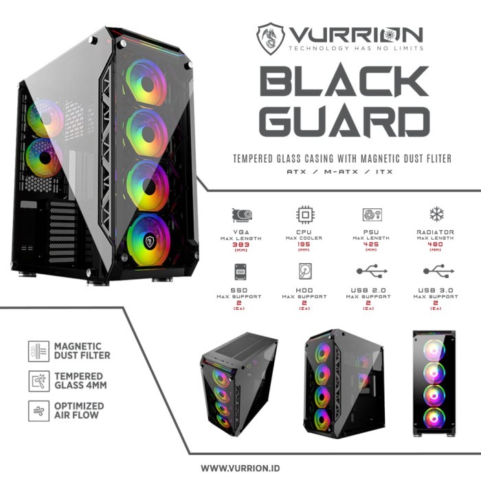 VURRION BLACKGUARD - ATX / Casing Gaming