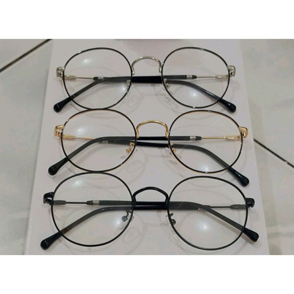 Kacamata Berubah Warna Photocromic Blueray Anti Radiasi Frame Retro Optik 1931 Fashion Style