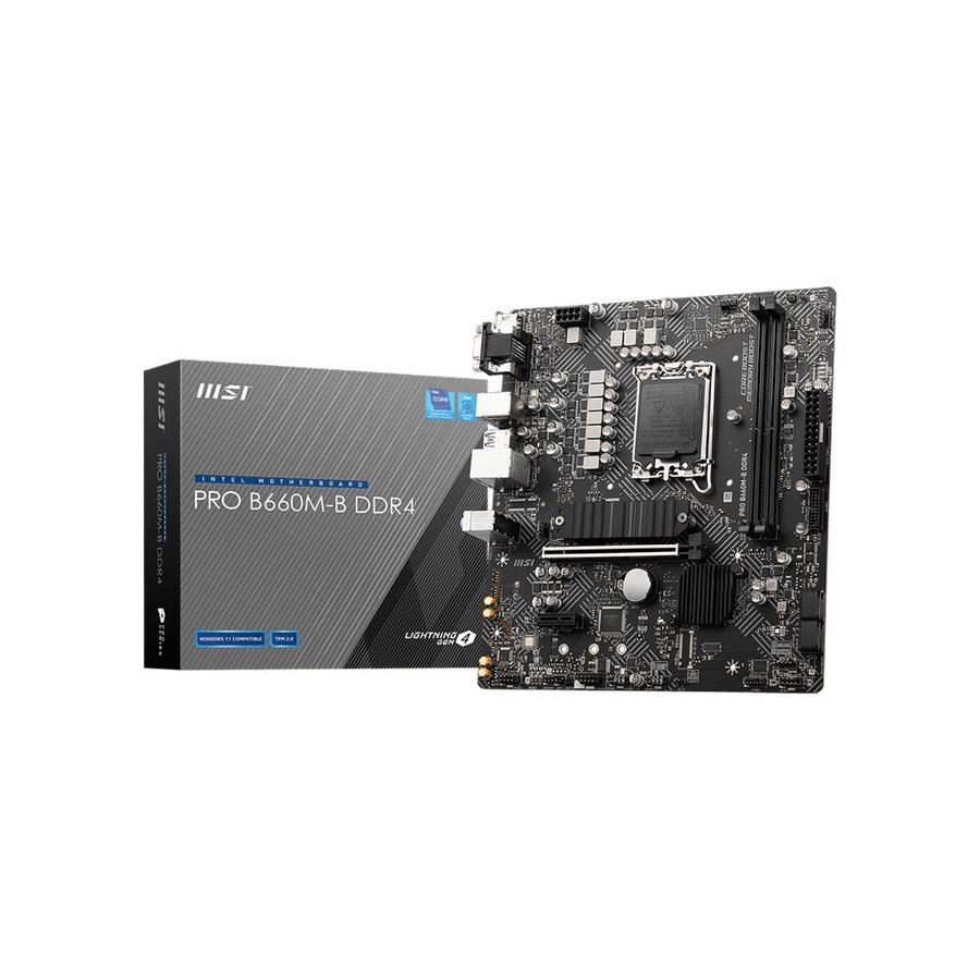 MSI PRO B660M-B DDR4 (LGA1700, B660, DDR4, USB3.2, SATA3)