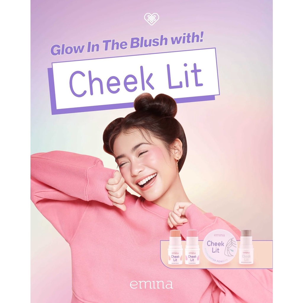 ✿ELYSABETHME✿ ˜”*°• emina •°*”˜. Emina Cheek Lit Blush On Stick perona pipi warna hasil natural