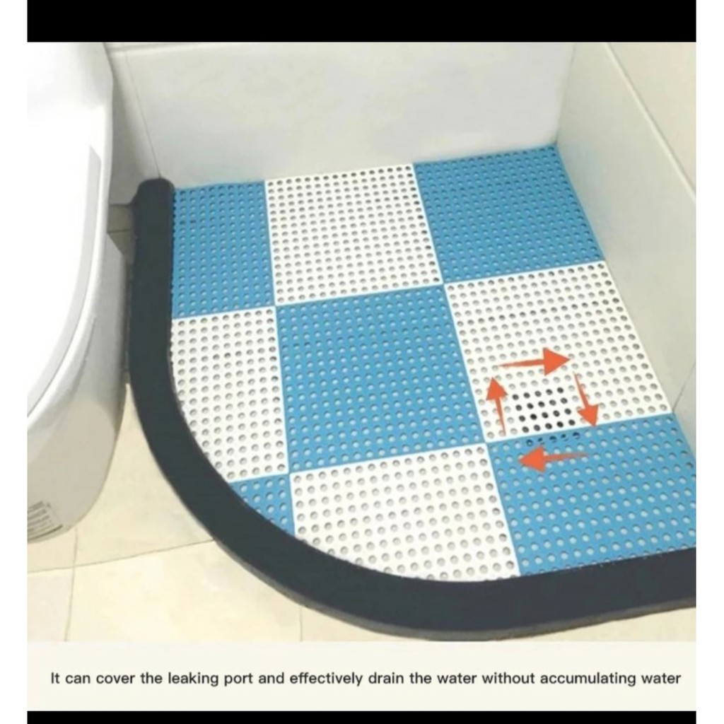 Karpet Kamar Mandi POLKADOT Bathroom Keset Anti Slip Mat 30x30 cm GHM