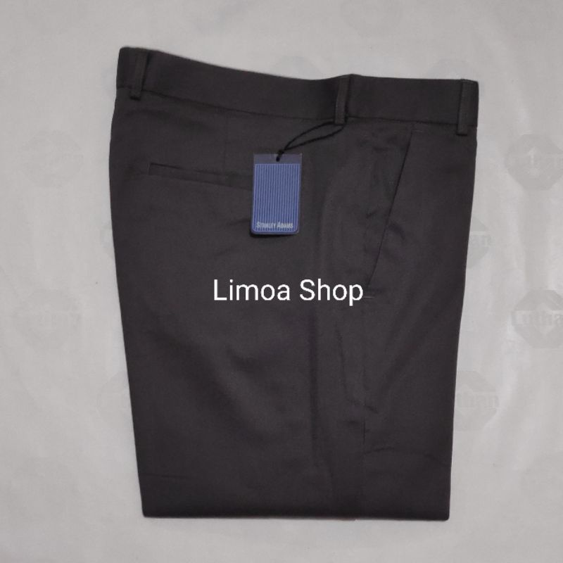 Celana Chino STANLEY ADAMS Abu Gelap Slimfit Bahan Stretch / Melar SA 23