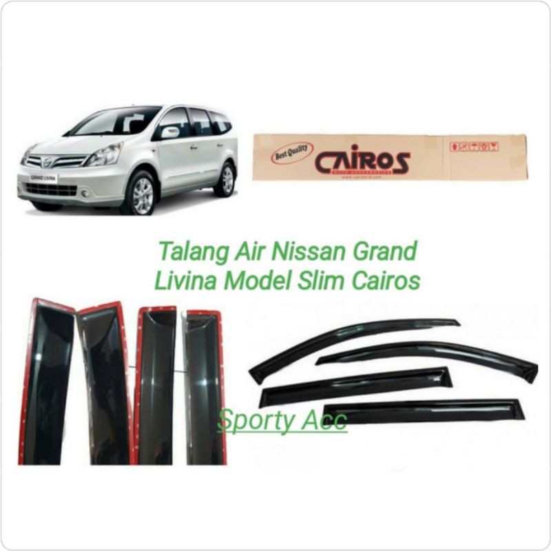 Talang Air Grand Livina Slim Merk Cairos