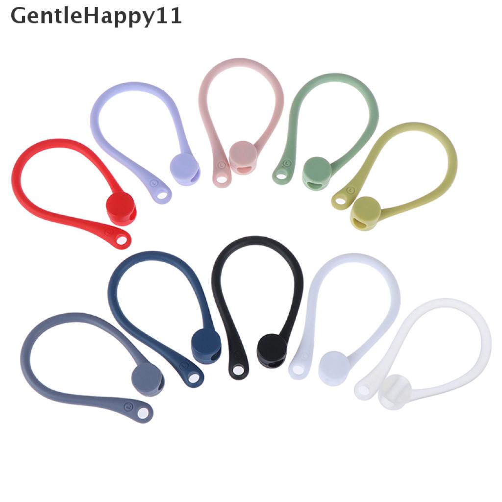 Gentlehappy 1pasang Earhook Holder Untuk AirPods Strap Silikon Olahraga Kait Telinga Anti Hilang