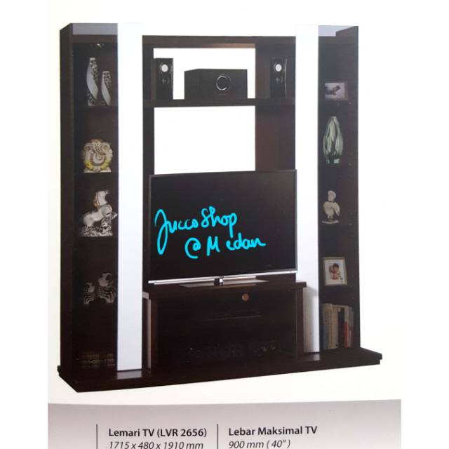 Lemari Hias Graver Medan - Buffet TV minimalis - Muat TV 40"- LVR2656