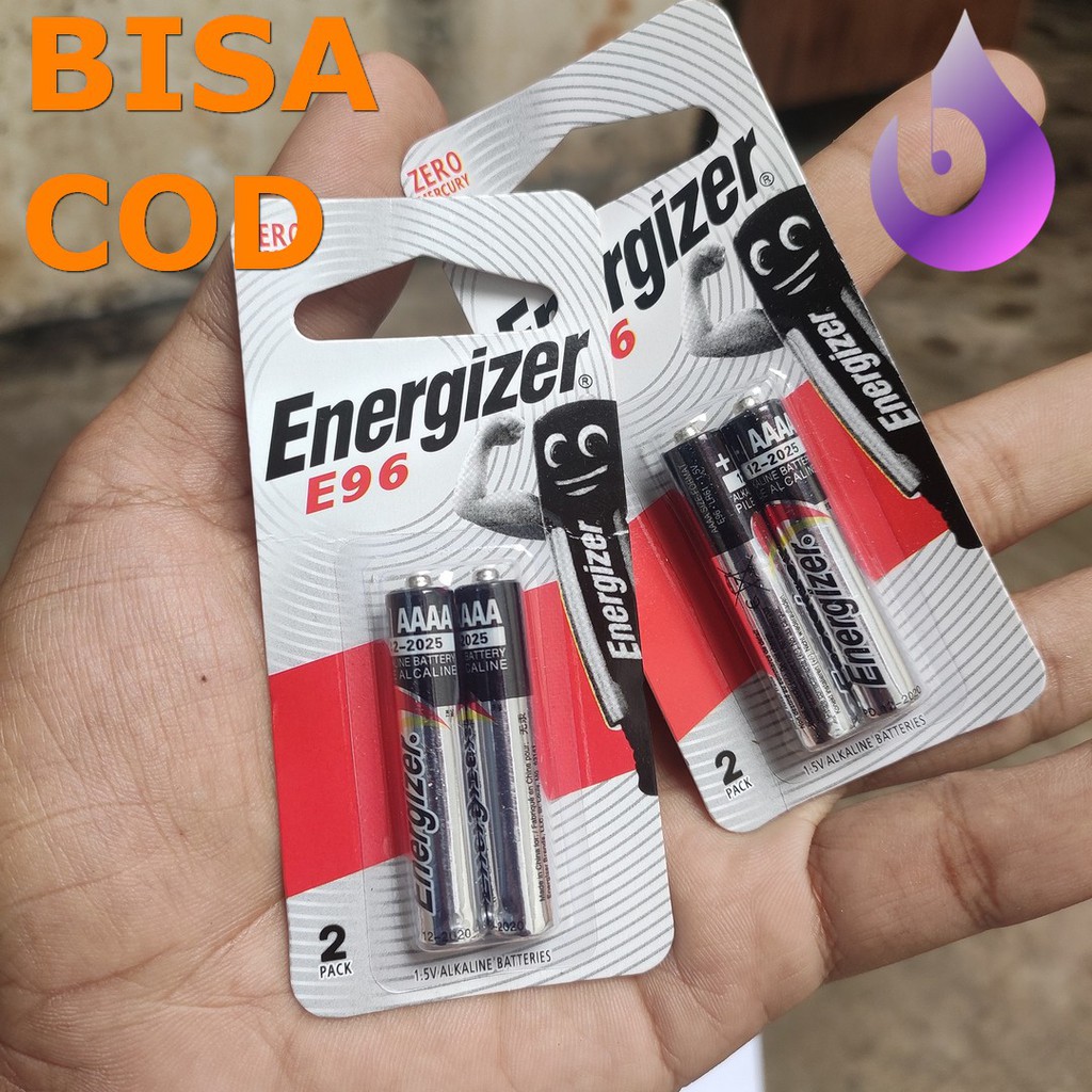 Asli Battery Energizer E96 A4 AAAA isi 2pcs Batrei Baterai A4 Ori Energizer A4