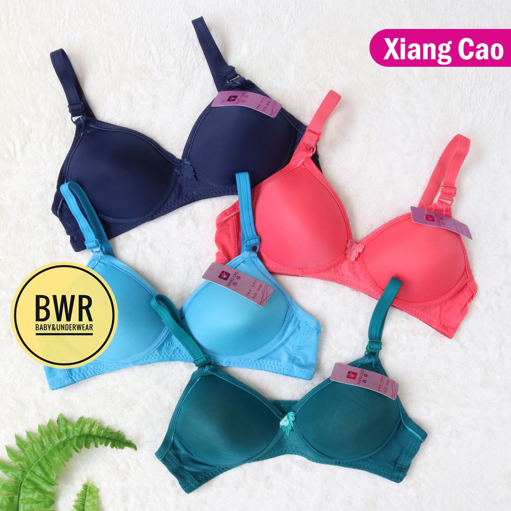 BH XIANG CAO | Bra Wanita Cup A Busa Tanpa Kawat Kait 2 - Bwr
