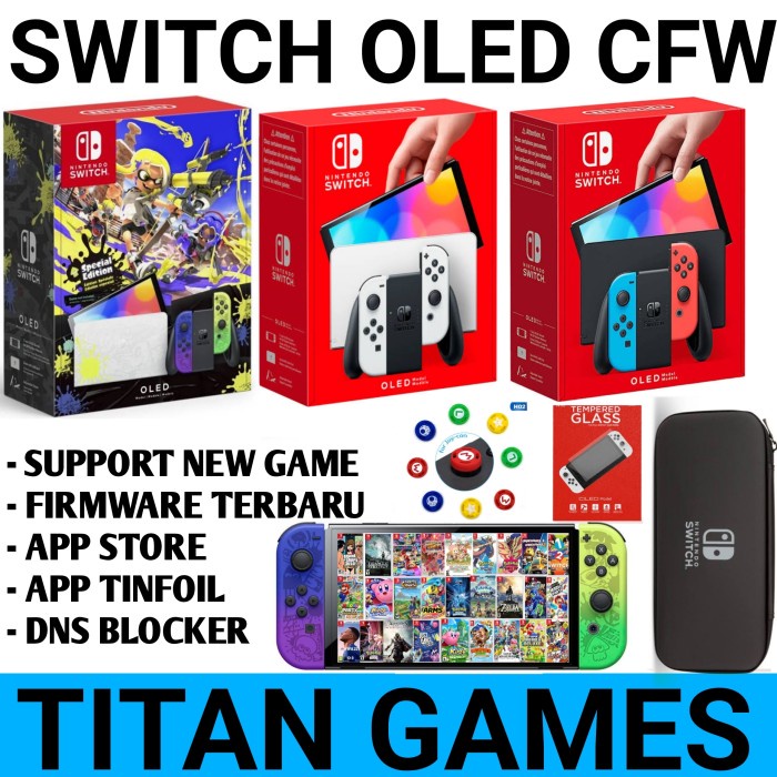 [Game/Console] Nintendo Switch Oled Cfw Full Game Console Oled