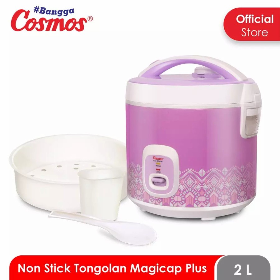 Rice Cooker Digital Non Stick Cosmos Magic Com 2 Liter 10 in 1 CRJ3205