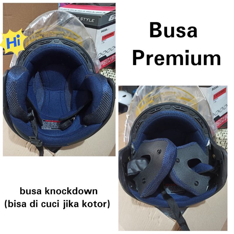 Helm Centro PREMIUM Terbaru Pink Rose Putih Glossy Ice blue Maroon Glossy [PACKING KARDUS]