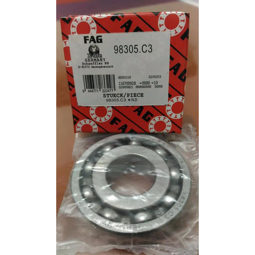 Kualitas Terbaik] Ball Bearing 98305 C3 Fag (Bearing Kruk As Vespa Px/Super/Piaggio)