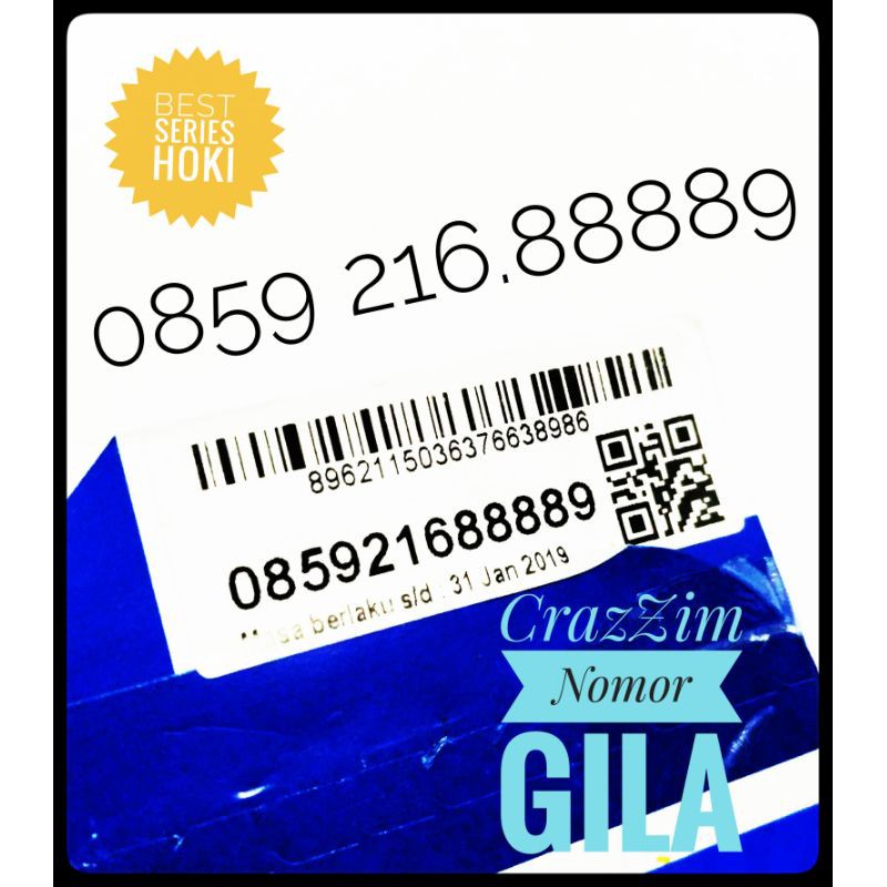 Nomor cantik xL. Nomor cantik hoki. No Cantik 88889