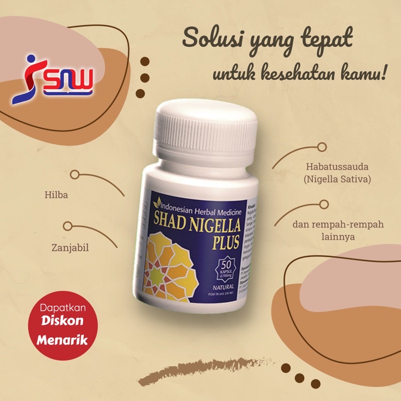 SHAD NIGELLA PLUS / IMUNITAS TUBUH / HABBATUSSAUDA/ SNW