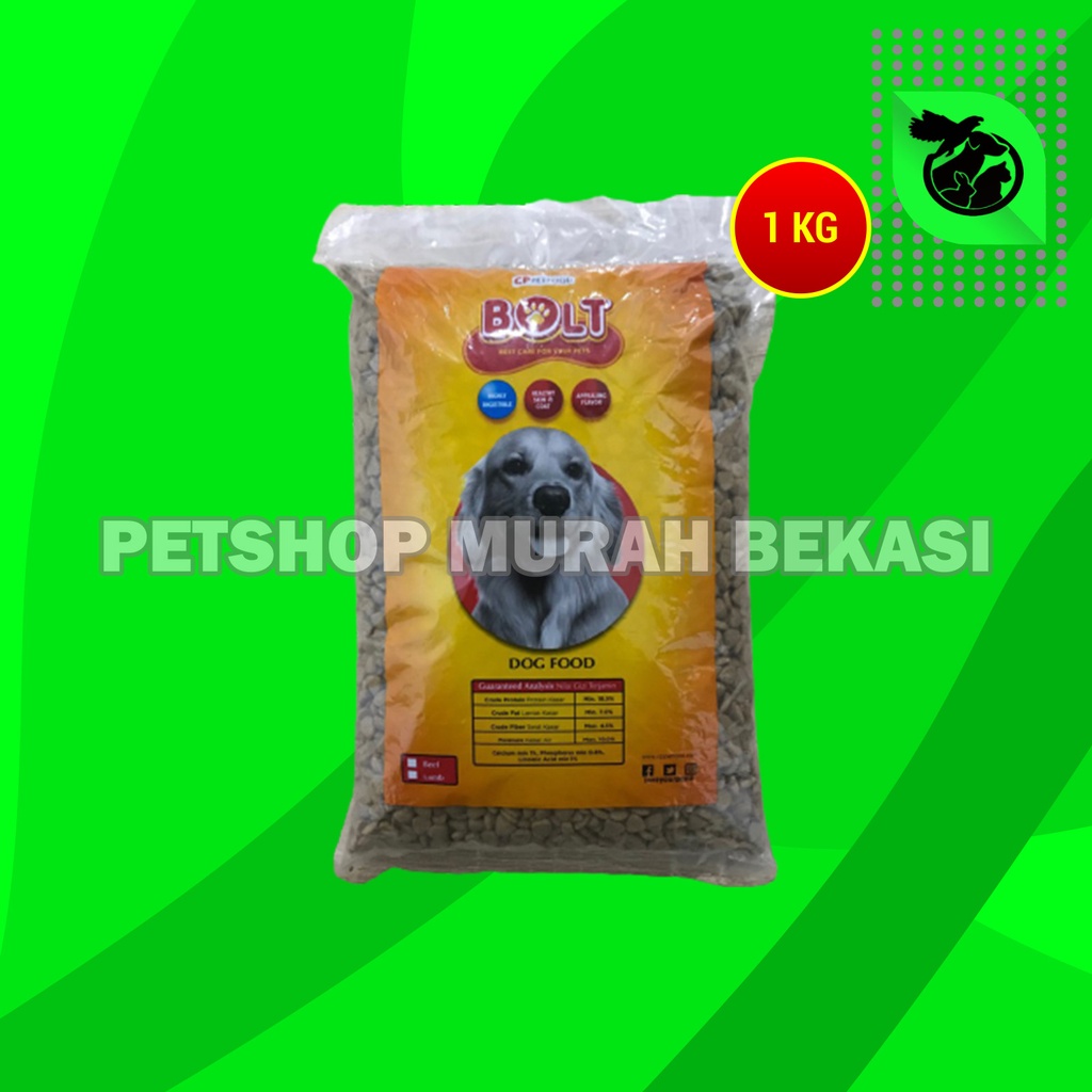 Bolt Dog Dry Food Adult Makanan kering Anjing Dewasa Repack 1kg