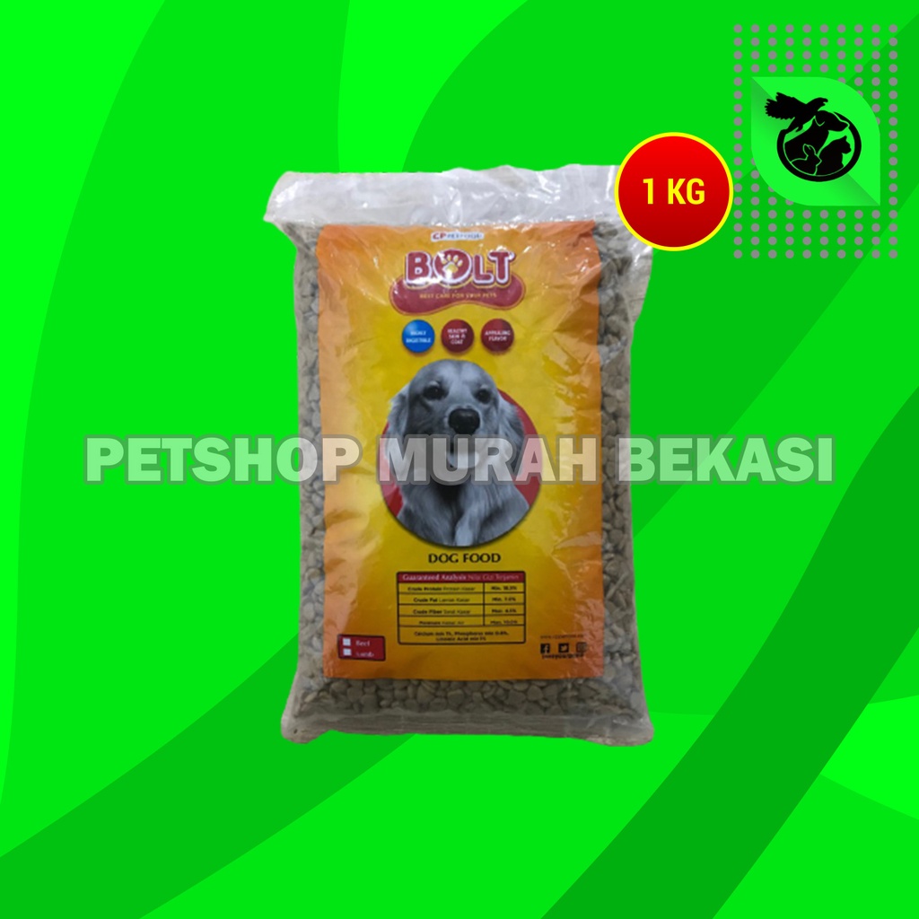 Bolt Dog Dry Food Adult Makanan kering Anjing Dewasa Repack 1kg