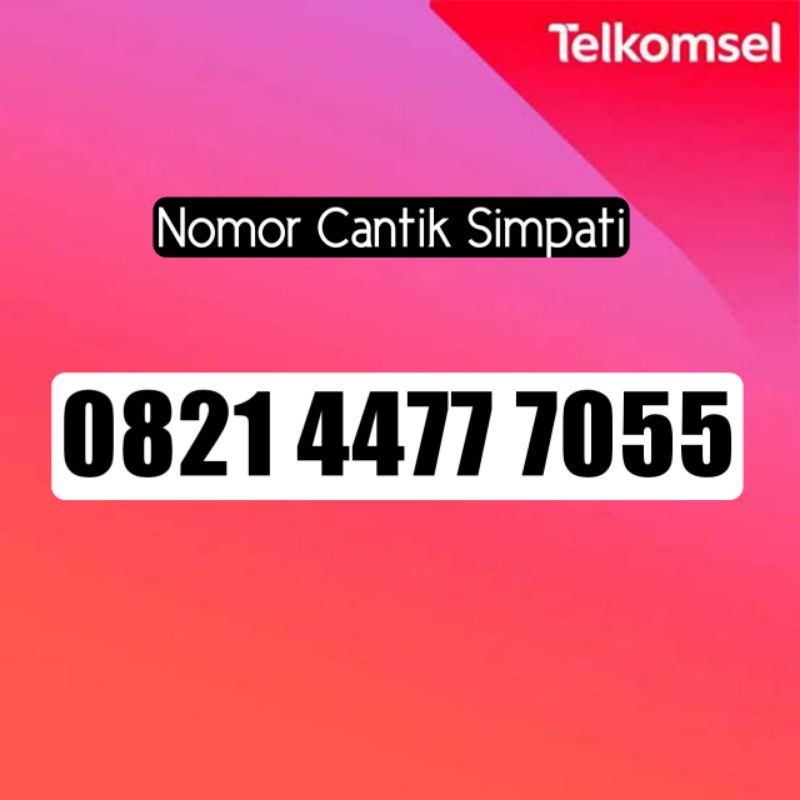 Nomor Cantik Telkomsel Simpati 4477 7055 JOSS