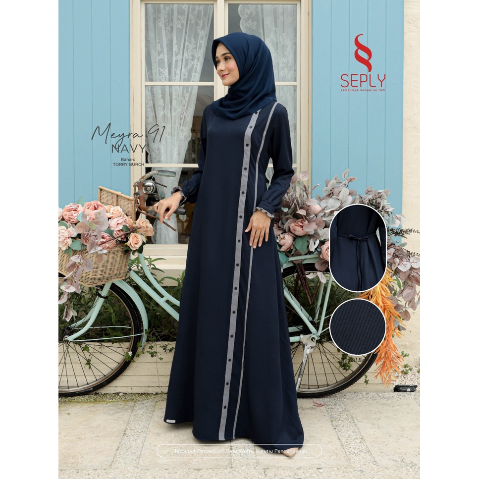 GAMIS TERBARU SEPLY MEYRA 91 NAVY