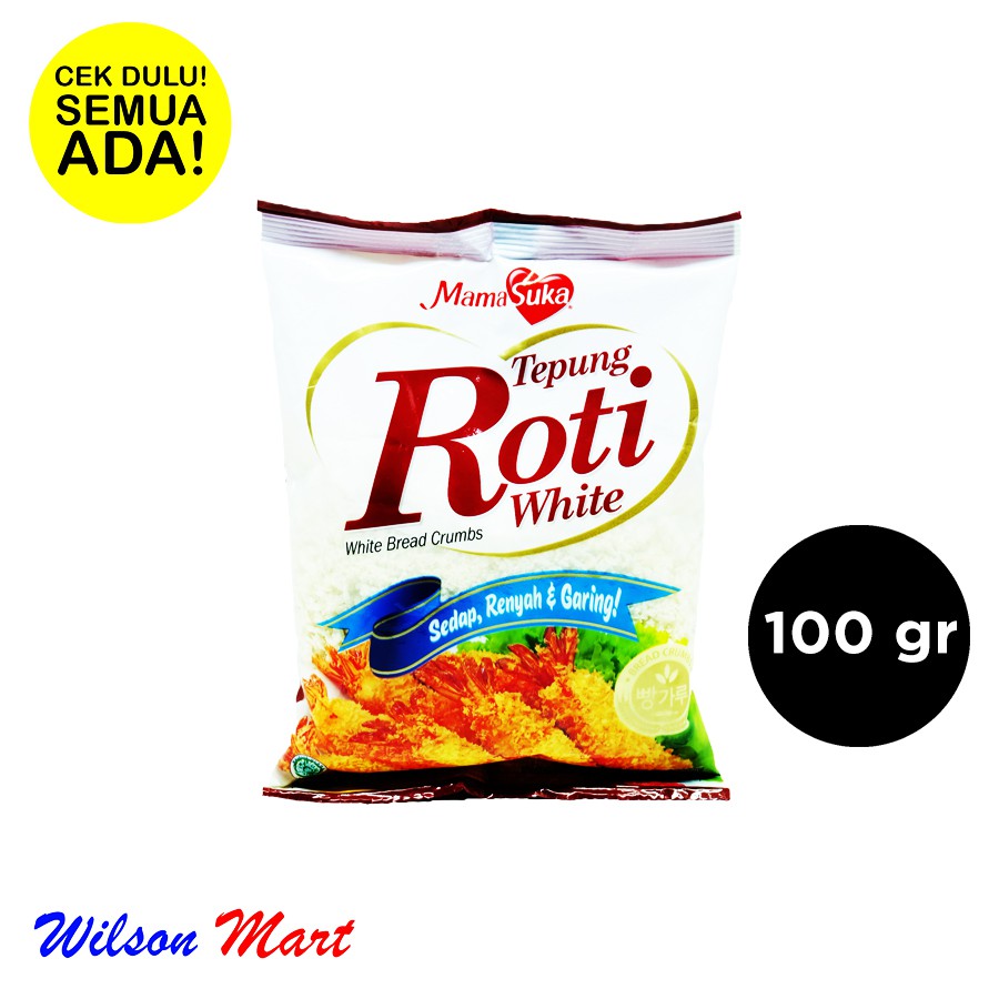 

MAMA SUKA TEPUNG ROTI WHITE BREAD CRUMBS 100 GRAM