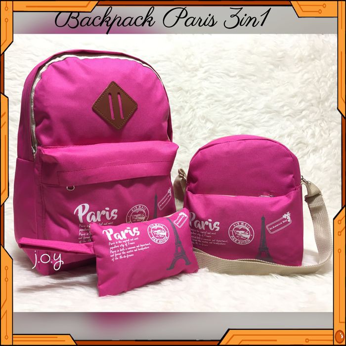 PROMO Tas Lokal TAS ANAK Selempang Tas Ransel SALEMPANG WANITA Backpack Paris 3in1 MURAH