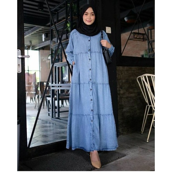 baju muslim wanita Dress melica terbaru recomended grosir