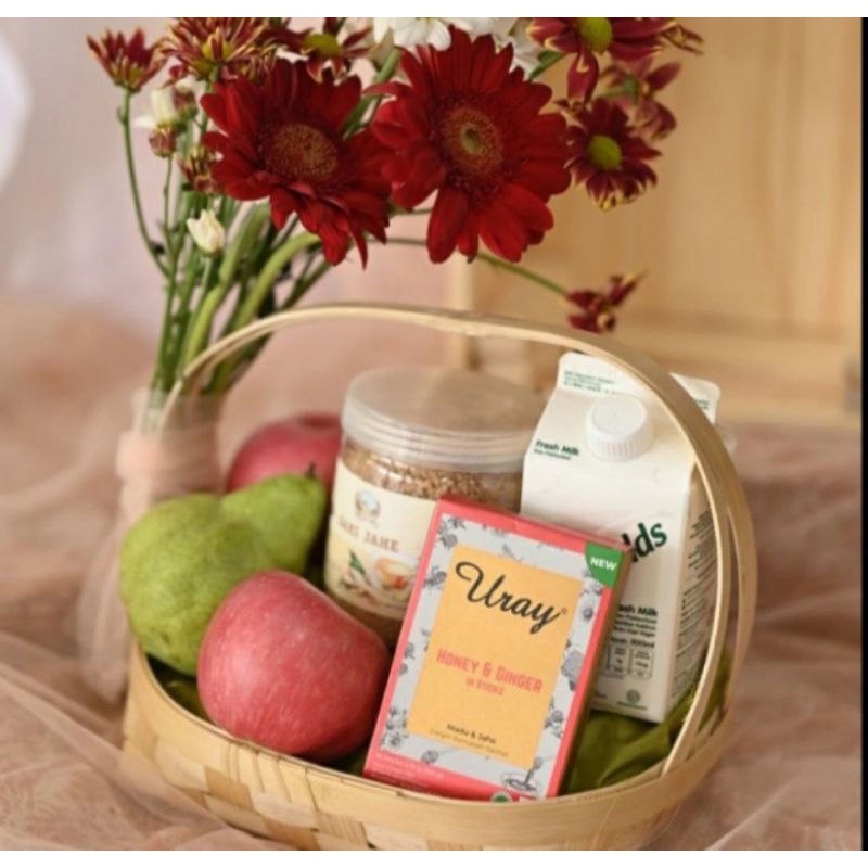 

Hampers Gift Fruit Flowers Set Parcel Besar Gift Idul Fitri