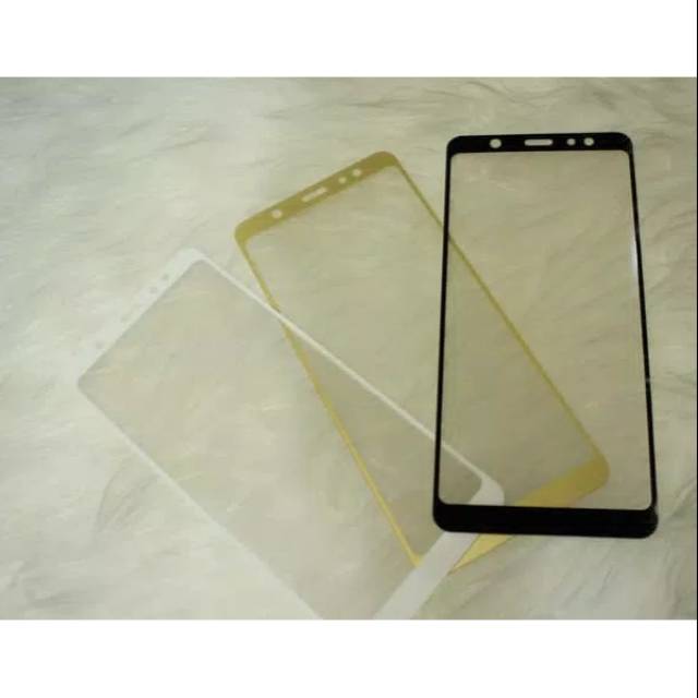 Tempered glass Samsung A6 PLUS 2018 A6+ full cover anti gores screen guard kaca