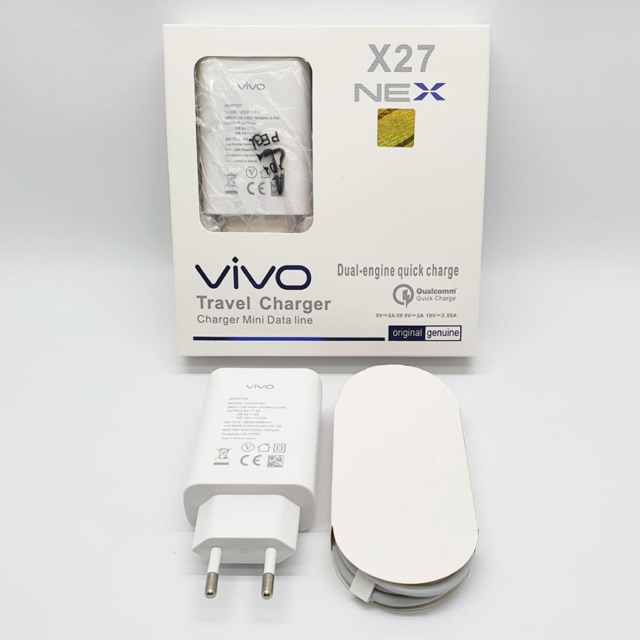 Charger Vivo Tipe C Fast Charging Original 100% Charger Vivo Type C V17 PRO Z1X X27