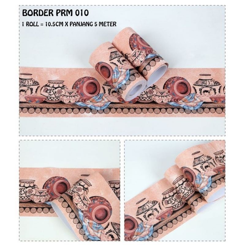 

border stiker premium/pembatas tembok stiker
