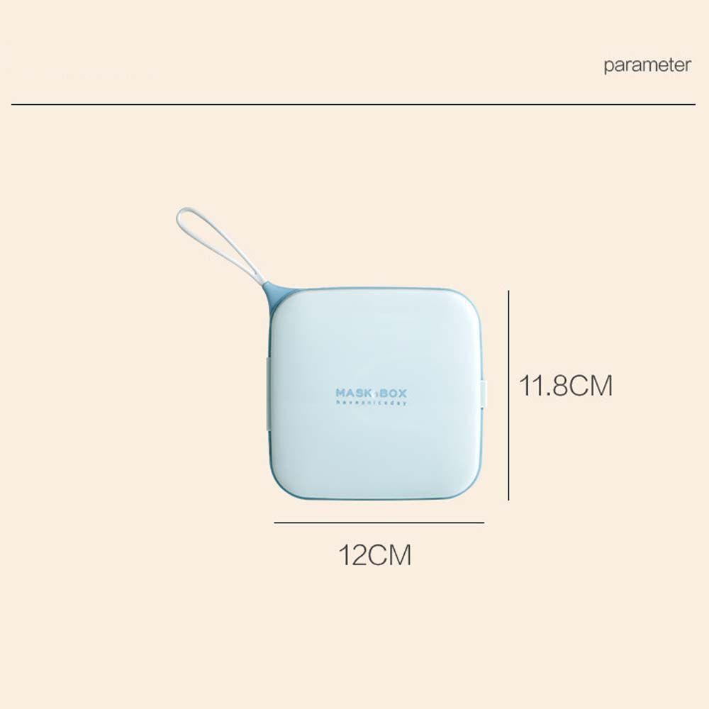 Solighter Disposable Case Square Wadah Wajah Tahan Debu Reusable