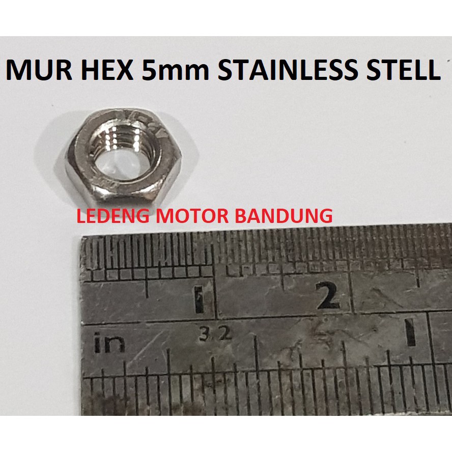 Mur Hex 5mm Stainless Stell Hexagonal Nuts Baut M5