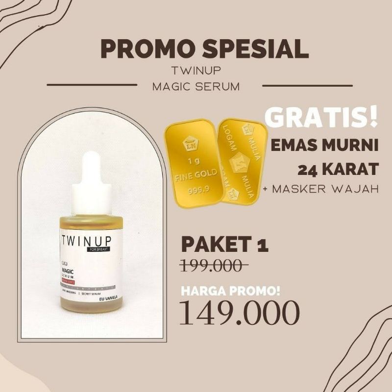 TWINUP SERUM PEMBESAR PAYUDARA 100% AMPUH CEPAT PERMANEN || TwinUp Serum Pengencang Payudara || Pemb