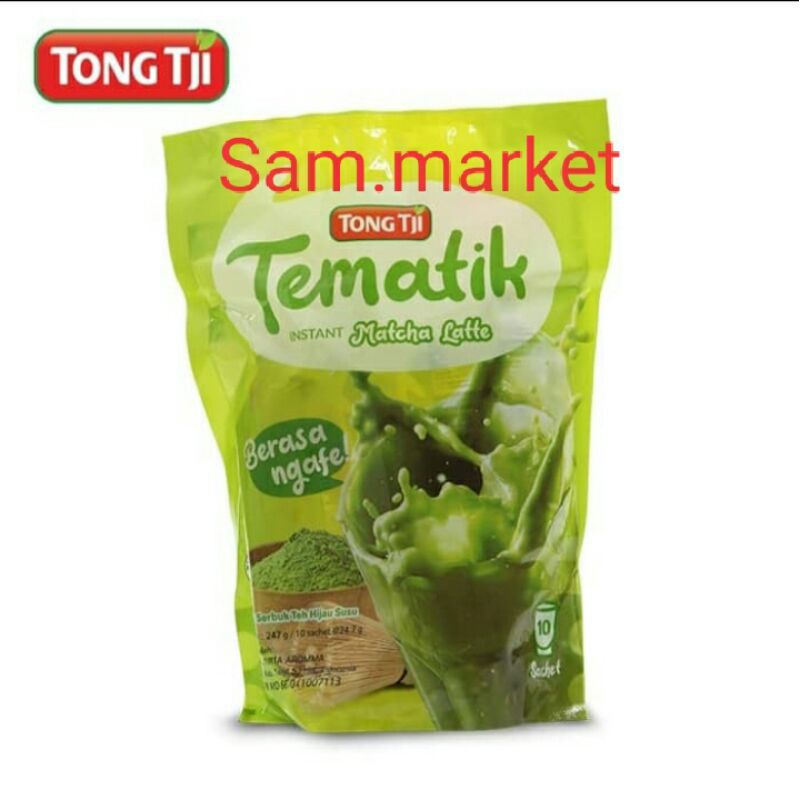 

Tong tji tematik 10's macha latte (isi 10sacheet @24.7gram)