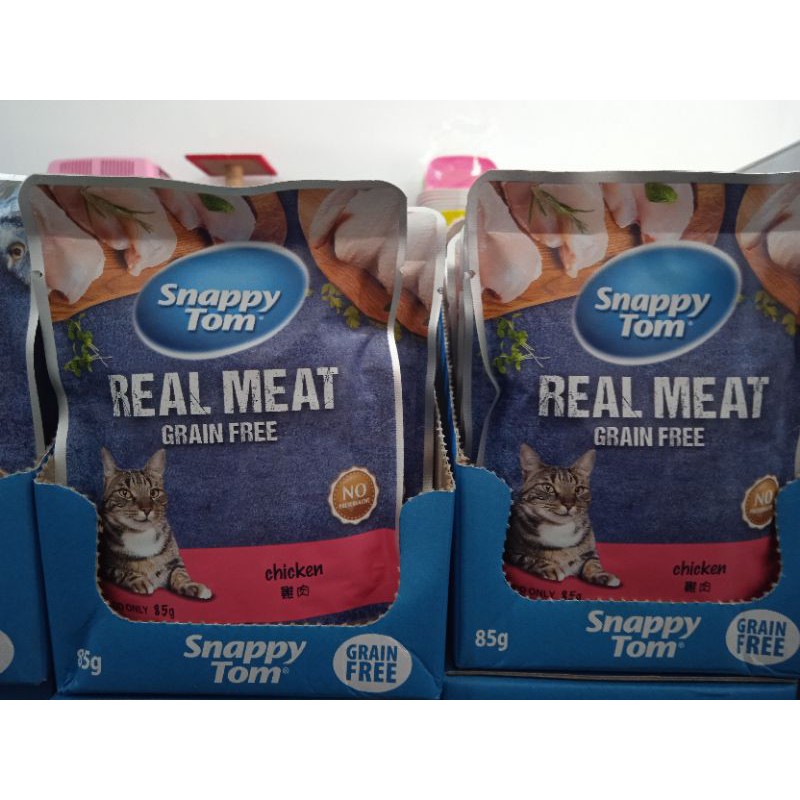 snappy tom wetfood sachet chicken 85gr