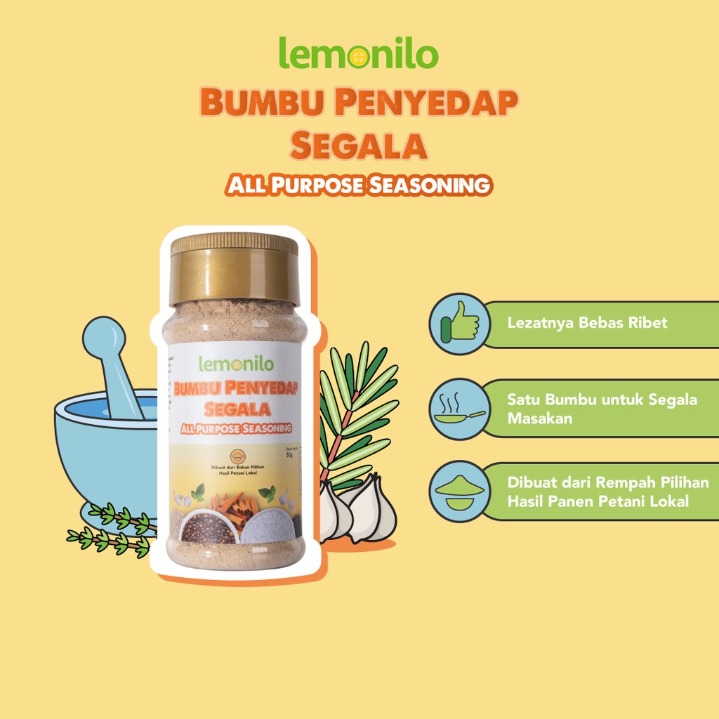 Lemonilo Bumbu Penyedap Segala (All Purpose Seasoning) 50 gr