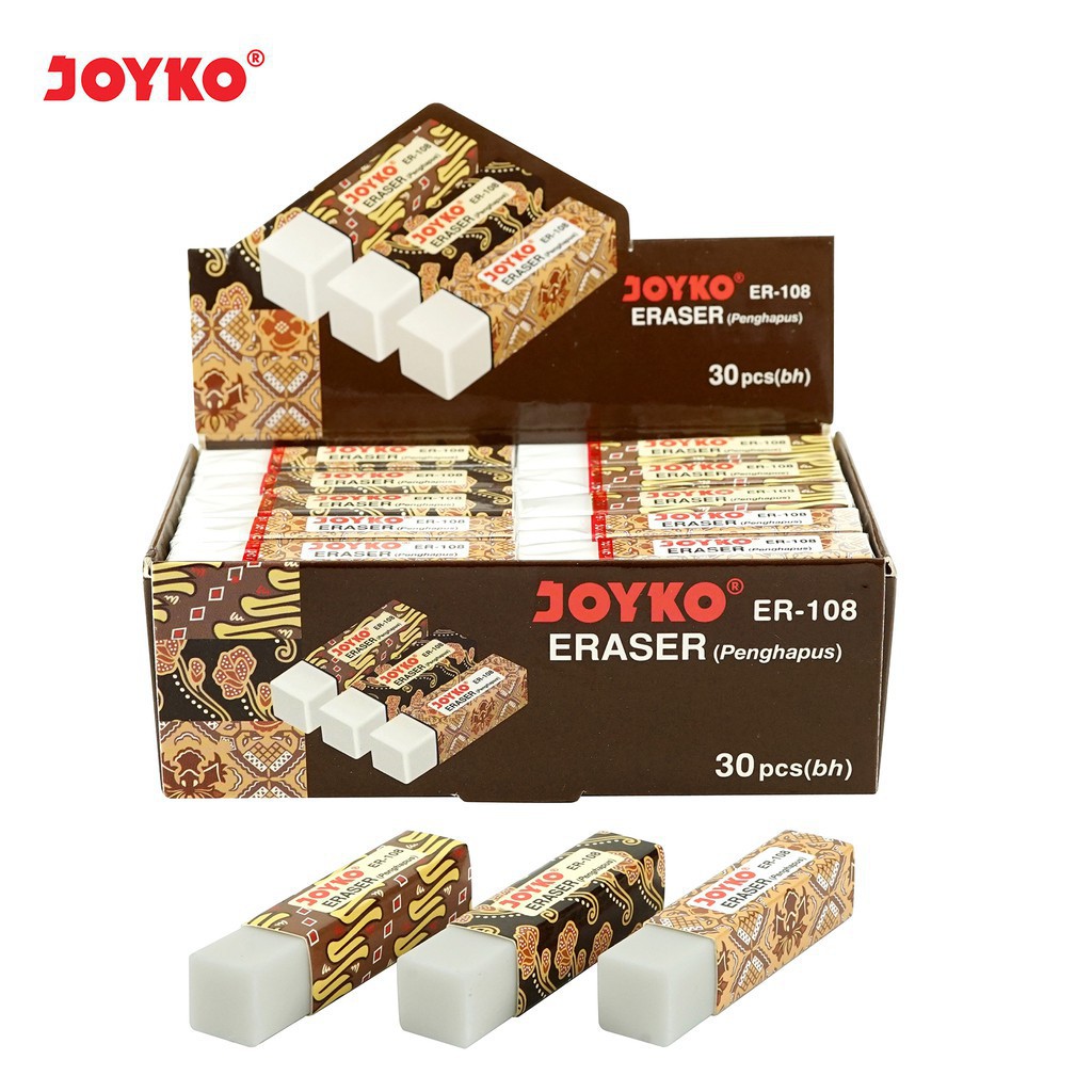 

Eraser Penghapus Joyko ER-108 1 Box 30 Pcs