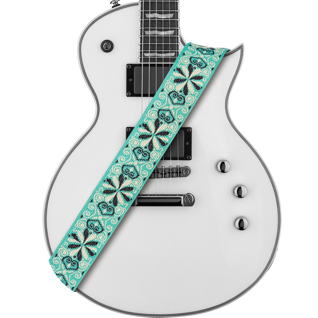 Amumu PET02J-GN Strap Gitar motif Hootenanny Green with Pick Holder