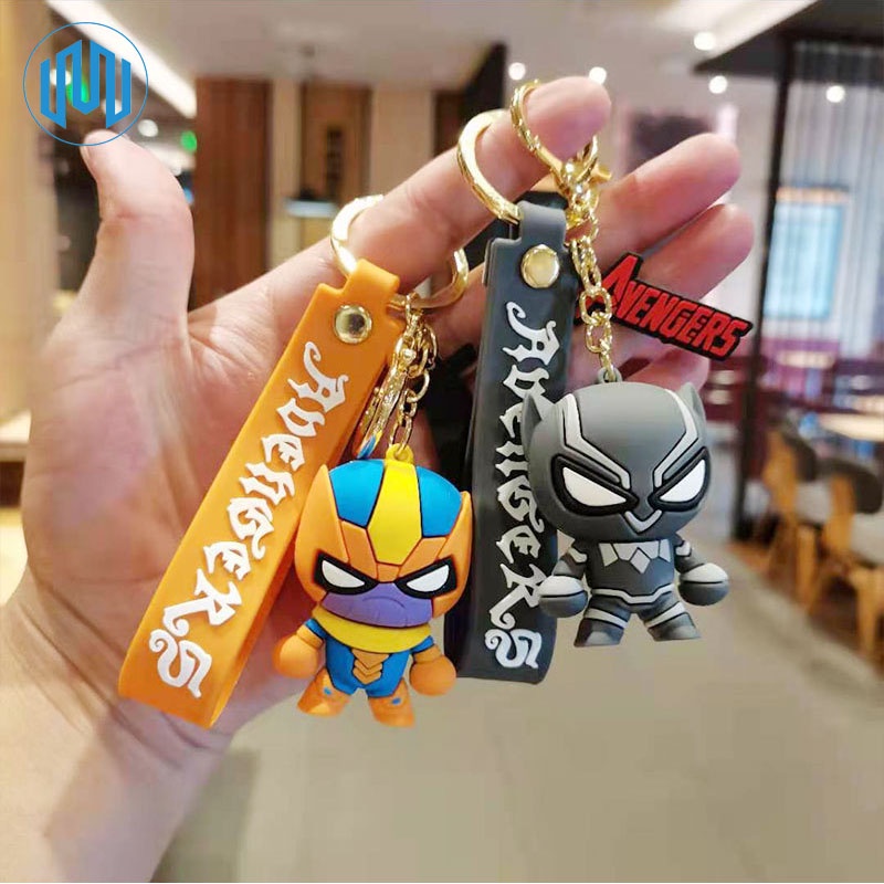 Gantungan Kunci Avenger Spiderman Batman Ironman Black Panther Thanos
