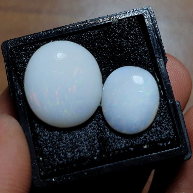 2 PCS BATU KALIMAYA MILKI/SUSU DIM 12 & 15 GARANSI 100%  ASLI BATU BANTEN