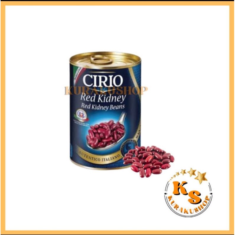 

CIRIO RED KIDNEY BEANS KACANG MERAH DALAM LARUTAN GARAM 400 GRAM