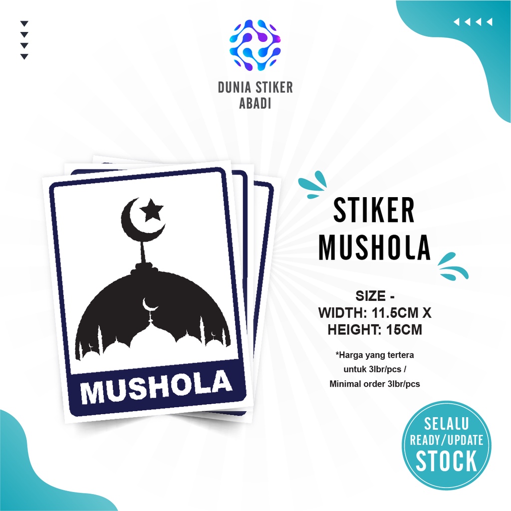 

Stiker Label Mushola (11,5x15cm)- Per/3 lembar
