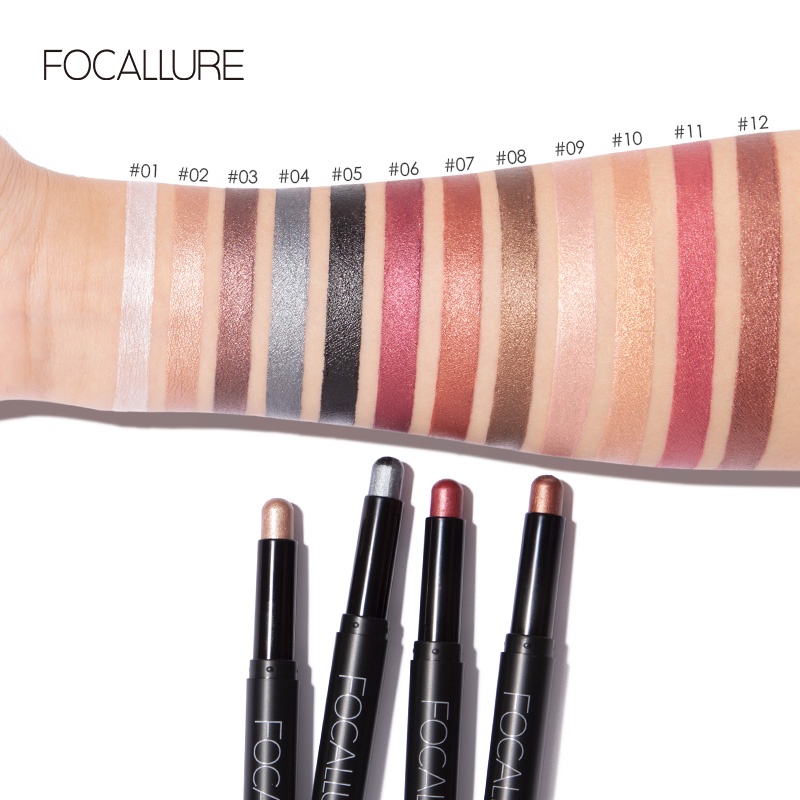 FOCALLURE Waterproof Liquid Shimmer Eyeshadow(100% Original, BPOM Certified)